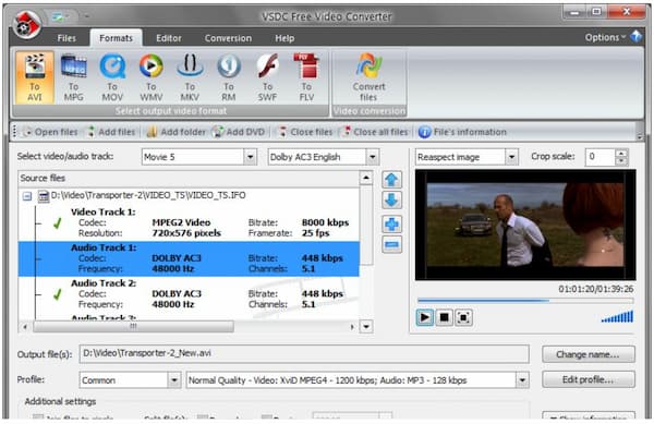 Convertitore video gratuito VSDC