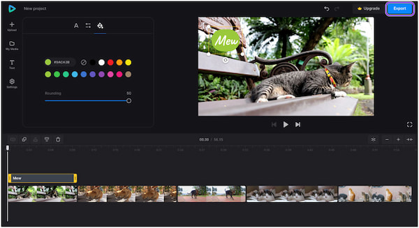 Export Clideo Video Editor