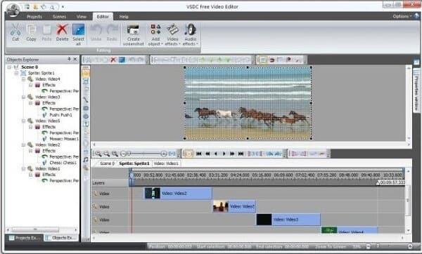 Editor de video gratuito VSDC