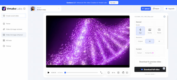Vmake Ai Video Enhancer