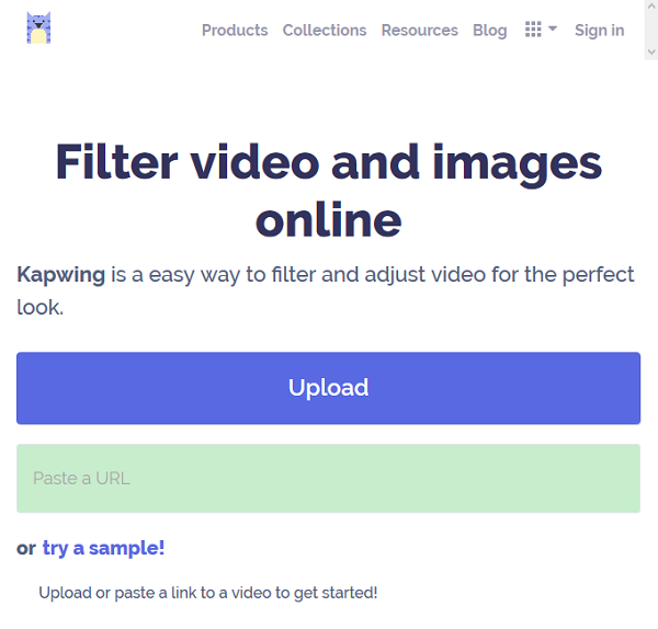 Online video filtr