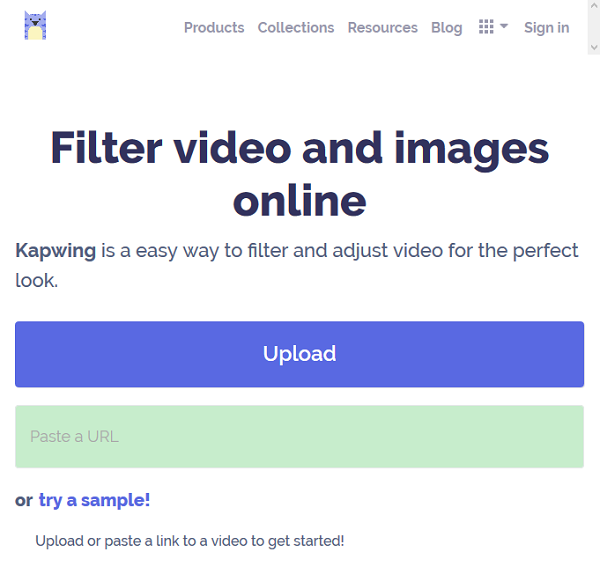 Filtro de Vídeo Online