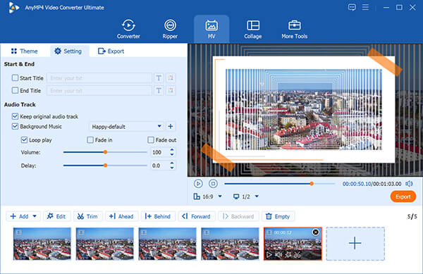 AnyMP4 Video Converter Ultimate Video Looper