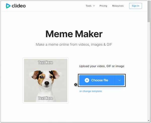 Clideo Video Meme Generator Velg