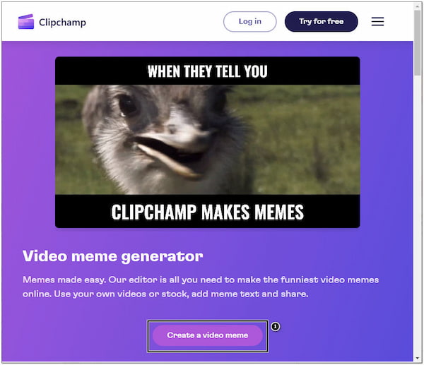 ClipChamp Video Meme Generator Create