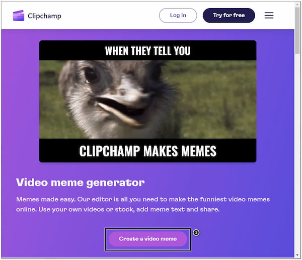 Vytvořit generátor video memů ClipChamp