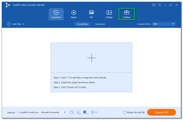 Casella degli strumenti di interfaccia definitiva di AnyMP4 Converter