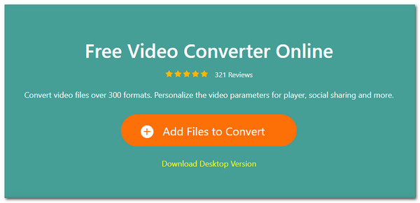 AnyMP4 Free Video Converter Online Přidání souborů k převodu