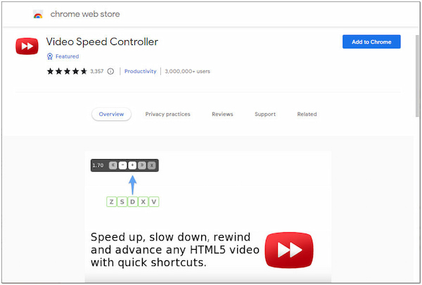 Chrome Uzantısı Video Hız Denetleyicisi