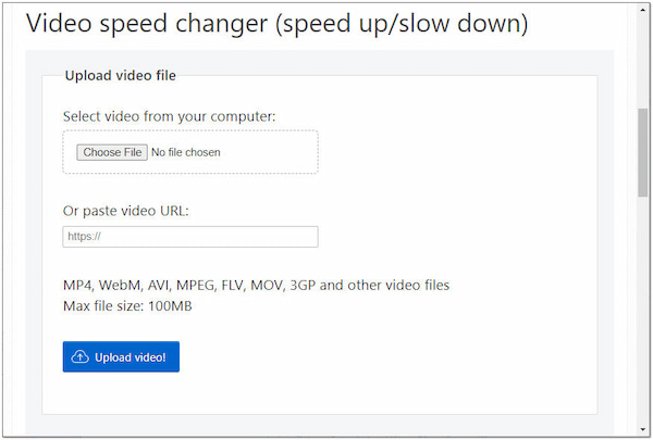 EZGIF Video Speed Changer