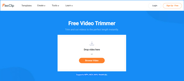 FlexClip Video Trimmer zdarma