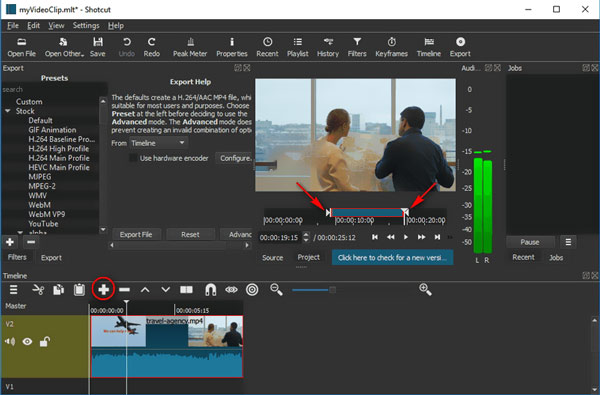 Rifinitore video gratuito Shotcut