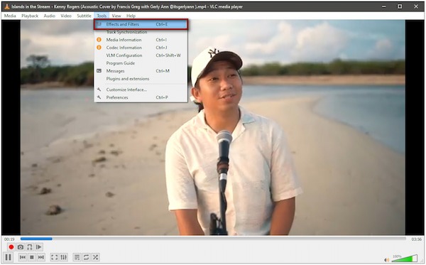 Access Adjustment And Effects Settings