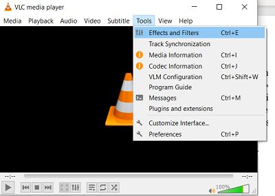 VLC-effekter og filtre