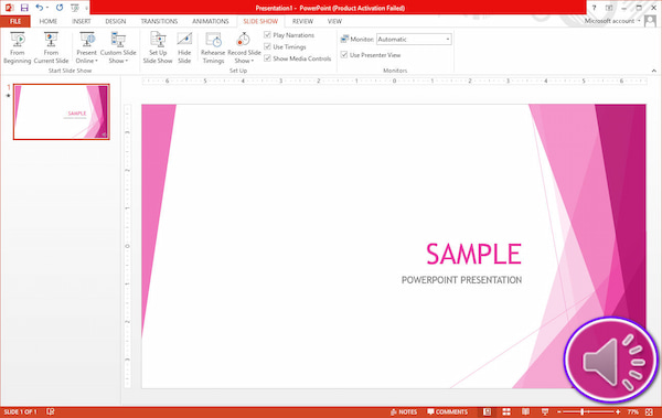 Voice Over on PowerPoint Speaker