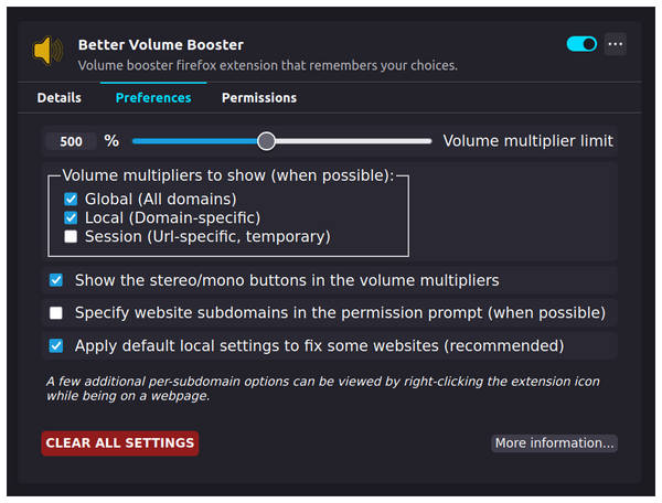 Volume Booster Firefox
