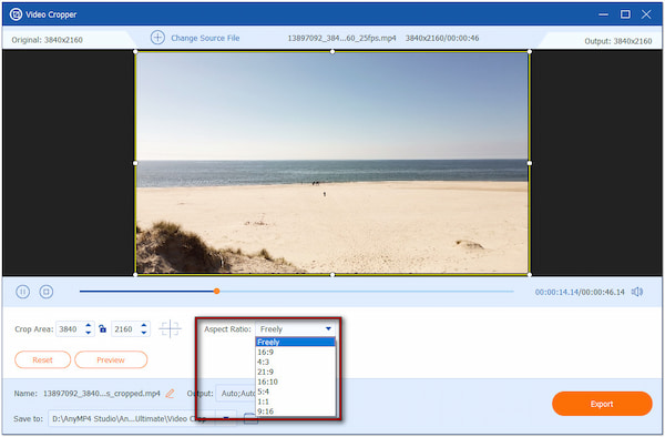 Change Aspect Ratio