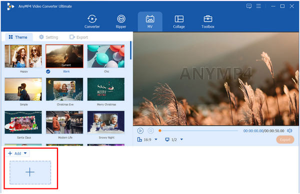 AnyMP4 Video Converter Ultimate Add Button