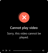 Video kan inte spelas upp