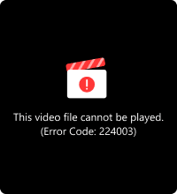 Error de reproducción de video