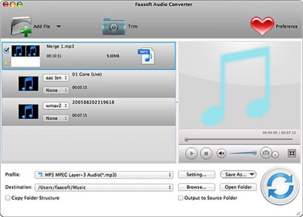 Faasoft Audio Converter voor Mac