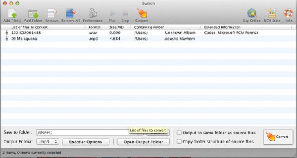 Переключатель MP3 Converter