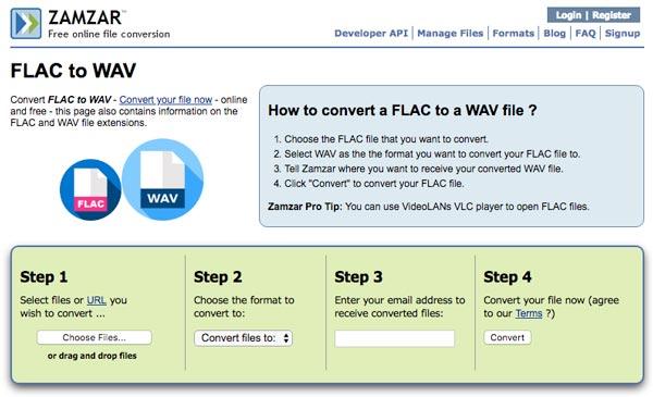 ios convert flac to wav