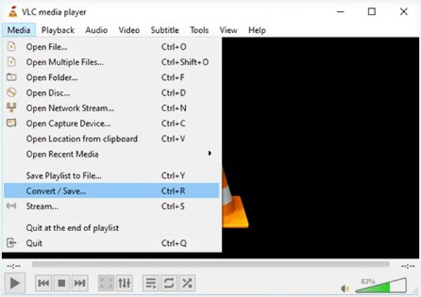 VLC Converter Mov para Avi